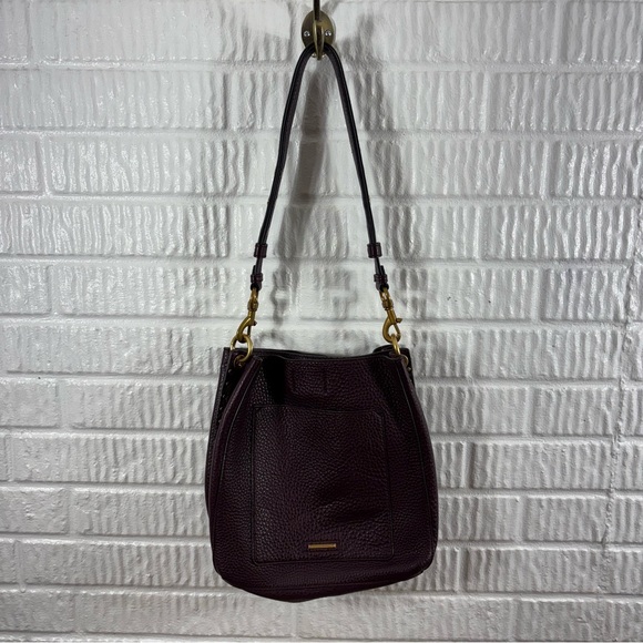 Rebecca Minkoff Darren Shoulder Bag Malbec Dust Bag - Picture 6 of 14